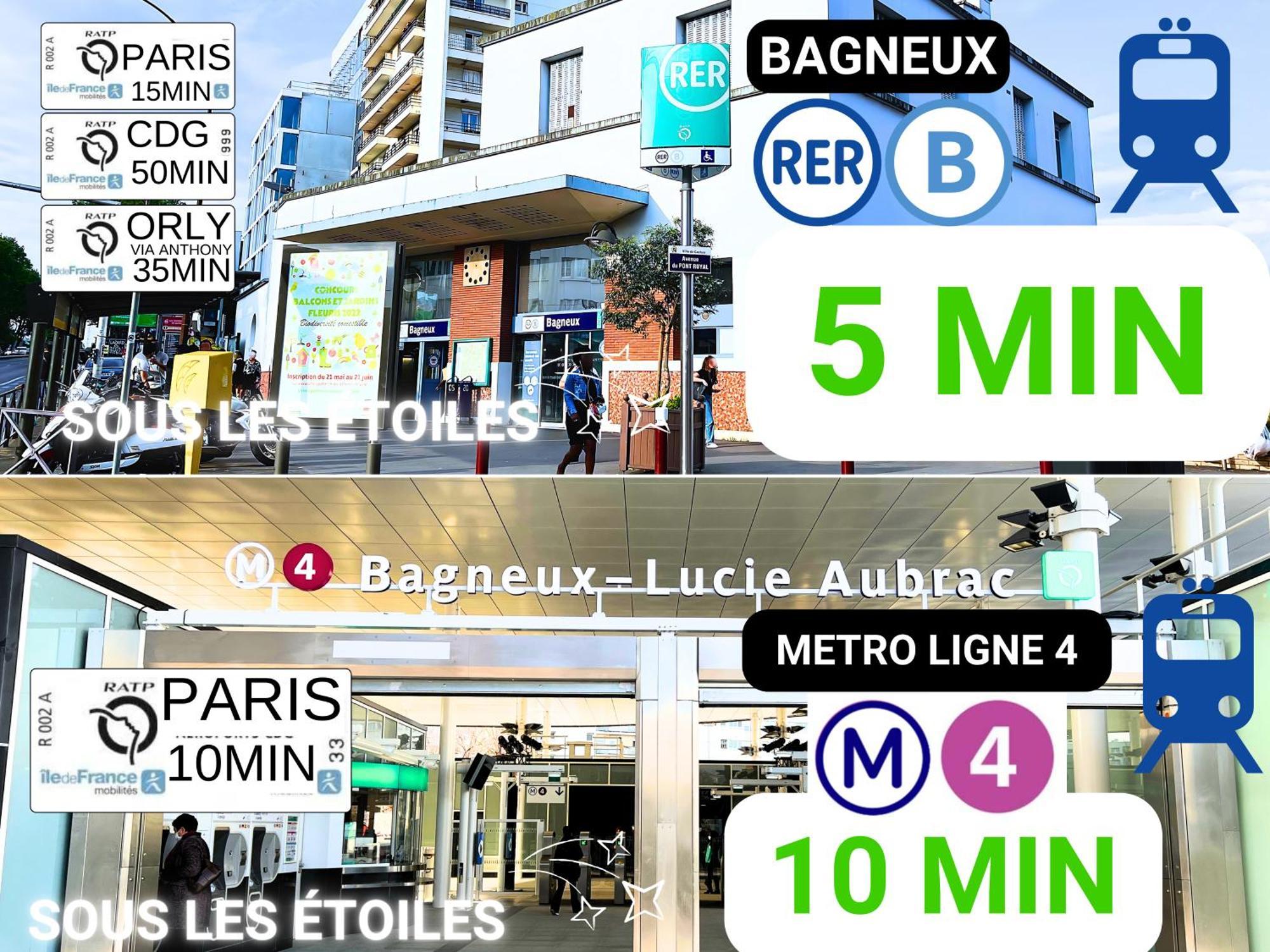 Bagneux Paris Rer B Confort Netflix Cachan Exterior foto
